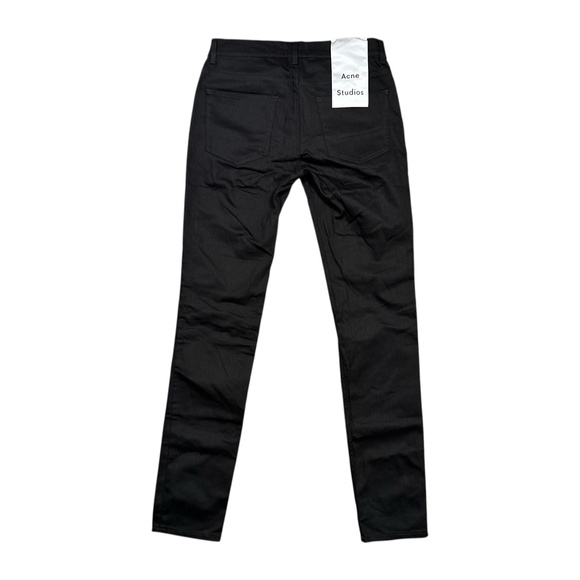 NWT Acne Studios Ace Stay Cash Skinny Black Denim Jeans Mens 33 - Picture 1 of 11